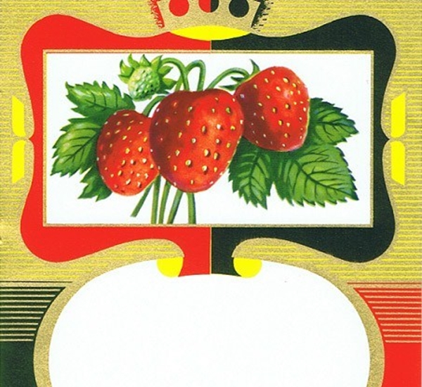 Etiquettes KR nr 7236  50 p. fraise
